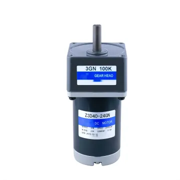 High Torque Low Speed Brush Electric DC Gear Motor - 90mm 40W DC Brush Motor 12V 24V 90V China Factory