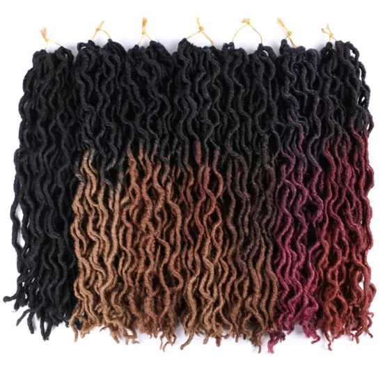 Gypsy Locs Crochet Braids Bohemian Locs Wavy Goddess Faux Locs Boho Synthetic Twist hair Dreadlock Braiding Hair