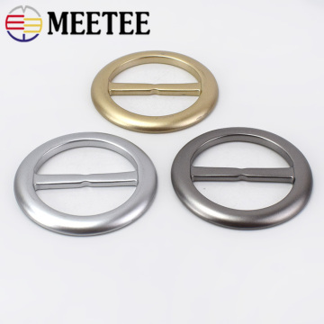 10pcs Meetee 20mm-50mm Resin O D Ring Adjust Buckles for Women Coat Knot Belt DIY Craft Cloth Home Textile Buckle Accessories