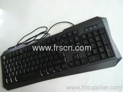 Multimedia Led Light Game Wired Computer Keyboard 