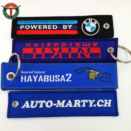 Embroidered Remove before the Flight Luggage Key tag