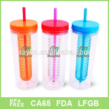 Fashional single wall infuser fruit mug