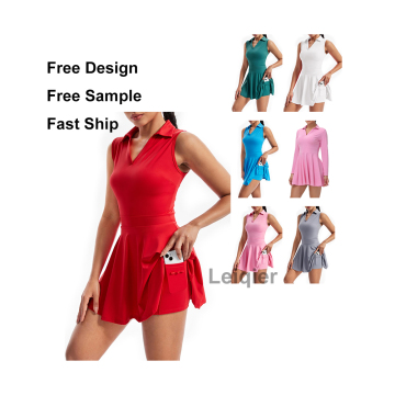 Custom Logo Golf Tennis Dresses and Skirts with Pockets | Coolred Clothing for Women