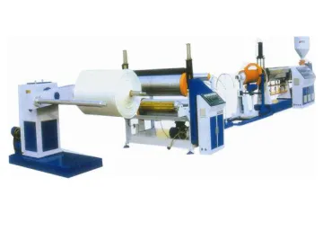White Plastic Pe Foam Sheet Extrusion Line Single - Screw With 0.3 - 4 Mm