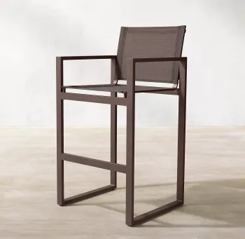 Outdoor Garden Hotel Courtyard Aluminum Alloy High Chair