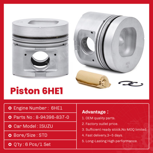 iSuzu Engine Parts 6he1 Piston 8-94396840-0