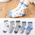5 Pairs/lot 1 To 12 Yrs Cotton Autumn Winter Children's Socks Stereo Kids Socks Cute Girls Boys Socks Toddler Girl Floor Sock
