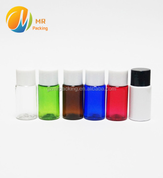 10ml Colorful Personal Care PET Plastic Bottles with Screw Cap