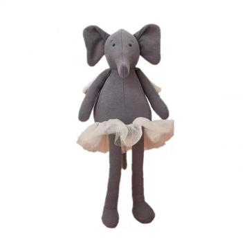 Long strip dress elephant stuffed toy adornment