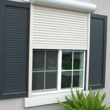 French Aluminum Rolling Shutter Door, Energy-saving, All-weather, UV Stabilized