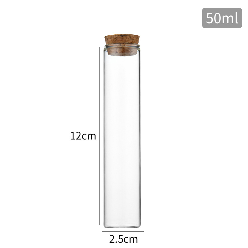 50ml glass vial with cork