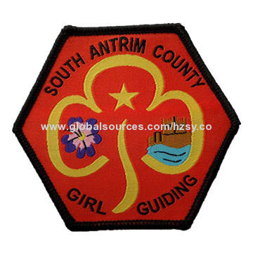 Embroidered Emblem/Garment Accessory, Ideal for Apparel, Garments and Ornaments