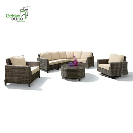 Aluminum yarad outdoor furniture wicker sofa