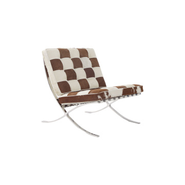 Barcelona Pony Skin Leather Lounge Chair Replica