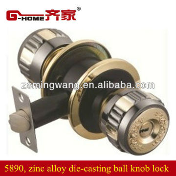 unique zinc alloy ball knob lock hotel door lock