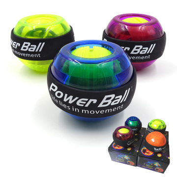 LED Wrist Ball Trainer Gyroscope Strengthener Gyro Power Ball Arm Exerciser Exercise Machine Gym Fitness Equipment