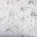 Witte bloemen decor jacquard