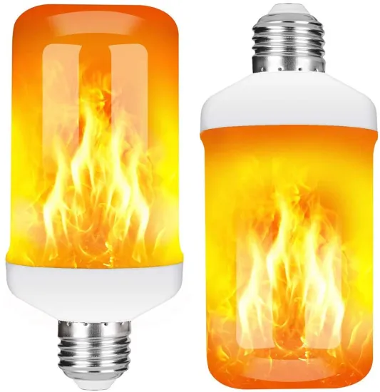 2W E27 LED Orange Flame Effect Flicker Bulb for Christmas Decorative Outdoor Lighting