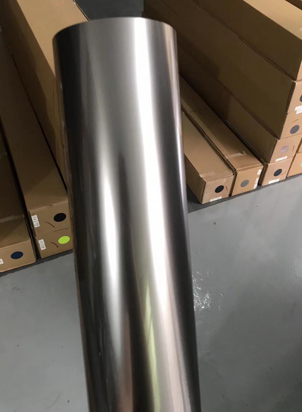 Liquid Metallic Steel Grey Roll Film