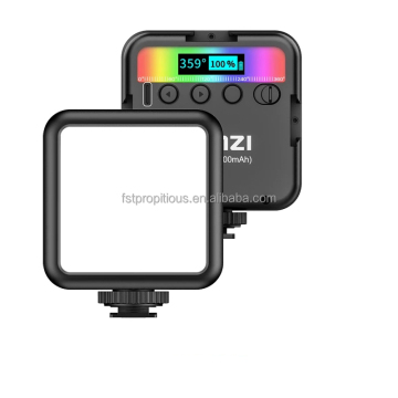 Ulanzi VL49RGB Portal: Colorful RGB Fill Light with 2000mAh Battery, Type-C Port, 5000-9000K, 800LUX, Magnetic & 1/4" Screw