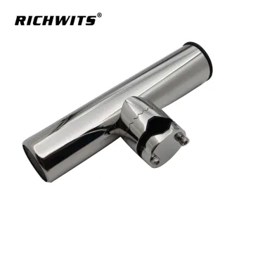 stainless steel clamp-on fishing rod holder