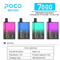 Poco asli bm 7000 puffs grosir vape sekali pakai