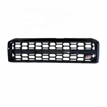 Off Road Car Black Grille Mesh Auto Radiator Grill with Lamp for Toyota Land Cruiser Pick-up LC75 FJ79 2007-2016