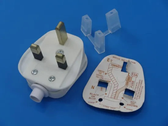 Malaysia UK 3 Pin 13 Amp Type Electrical Power Cord Extension Plug