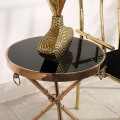 ヨーロッパスタイルのシンプルなファッション大理石のトップサイドテーブル