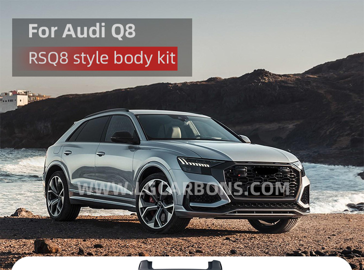 Upgrade Your Audi Q8 To Rsq8 Style With Body Kit: Front And Rear Bumper ...