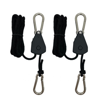 Rope Ratchet with Carabiner Hook: 2pcs Blister Packing, Tensioner Ratchet Light Hanger