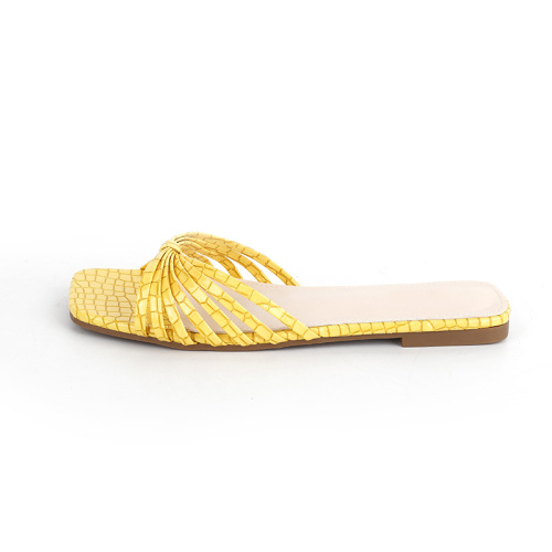 Thin Strap Bow Flat Sandals