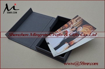 Custom Cardboard Photo Storage Box with Magnet Lid
