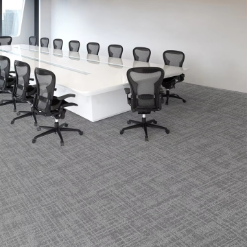 Black Grey High-End Luxury Commercial Grade Square Nylon Carpet Tiles with PVC Backing