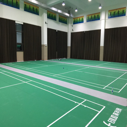 Podłoga winylowa z maty do badmintona w standardzie międzynarodowym