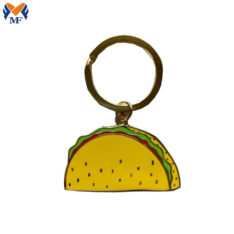 Enamel Taco Keychain