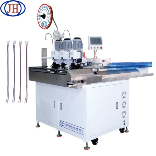 Máquina de crimpagem e estanhagem de terminal de 5 fios de alta eficiência