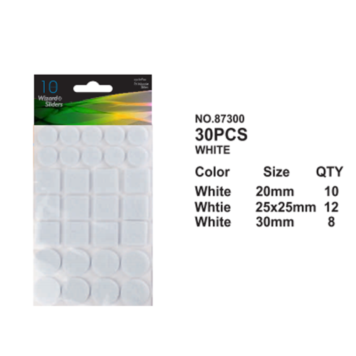 White Felt pads set