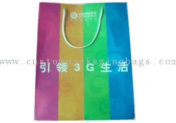 Wrapping Advertising Paper Bags With Art Paper Or Craft Paper Pgb16
