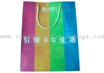 Wrapping Advertising Paper Bags With Art Paper Or Craft Paper Pgb16