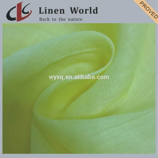 60*60High Quality Plain Dyed 100%Ramie Fabric For Garment