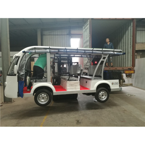 CE approved gas sightseeing bus for Resort Use