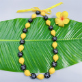 Popular Color Acrílico Kukui Nut School Graduation Lei