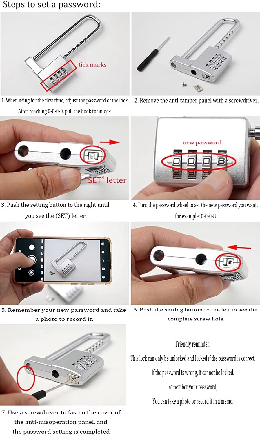 13 stainless lock