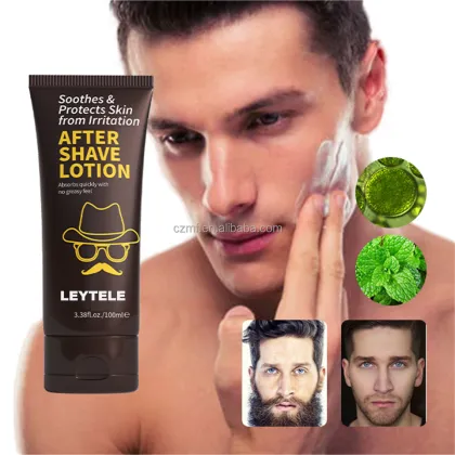 Private Label Organic Barber Aftershave Lotion for Beard Care and Shaving
