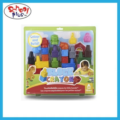 3D shaped crayon /building block crayon /plastic crayon