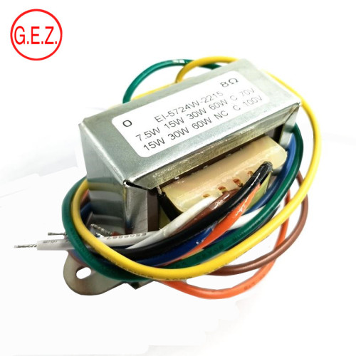 70V 100V 7.5w-60w cruth-eòlas claisneachd 5 Ohm