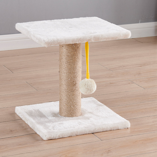 Cat tree with scratching post for small apartments