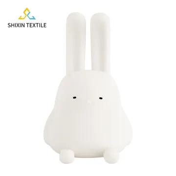Rechargeable Soft Silicone Anime Rabbit Night Light for Kids' Safety and Room Decor