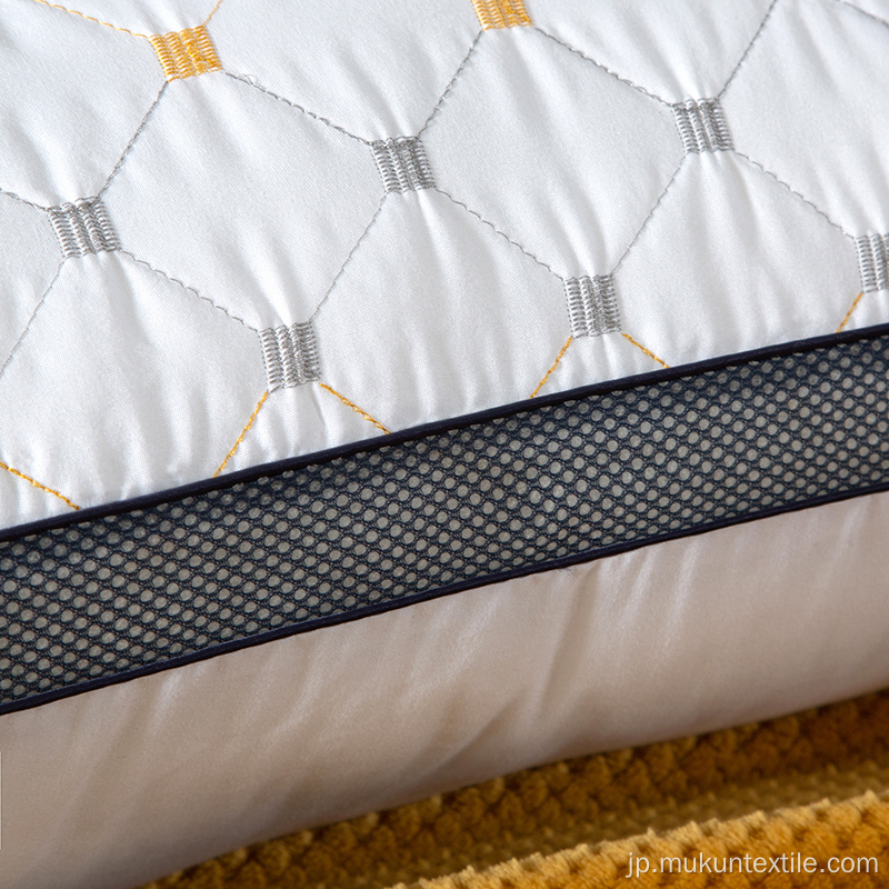 カスタムロゴポリエステル繊維豪華なホテル/ホームベッド枕